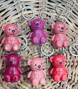 2 in 1 Keychain Bear Matte Lipstick (Pack of 2, Assorted)